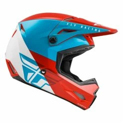 CASQUE FLY KINETIC STRAIGHT EDGE 2022 ROUGE/BLANC/BLEU
