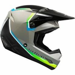CASQUE FLY KINETIC VISION GRIS/NOIR KID 2023
