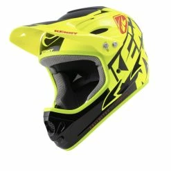 CASQUE KENNY DOWN HILL 2022 GRAPHIC NEON YELLOW -Vélos de route Soldes casque kenny down hill 2022 graphic neon yellow 3