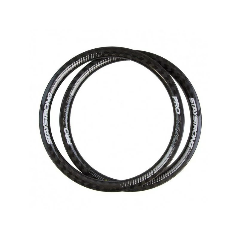 PAIRE DE JANTE CARBONE STAY STRONG 12K - 20 X 1-3/8 1 PAIRE DE JANTE CARBONE STAY STRONG 12K - 20 X 1-3/8