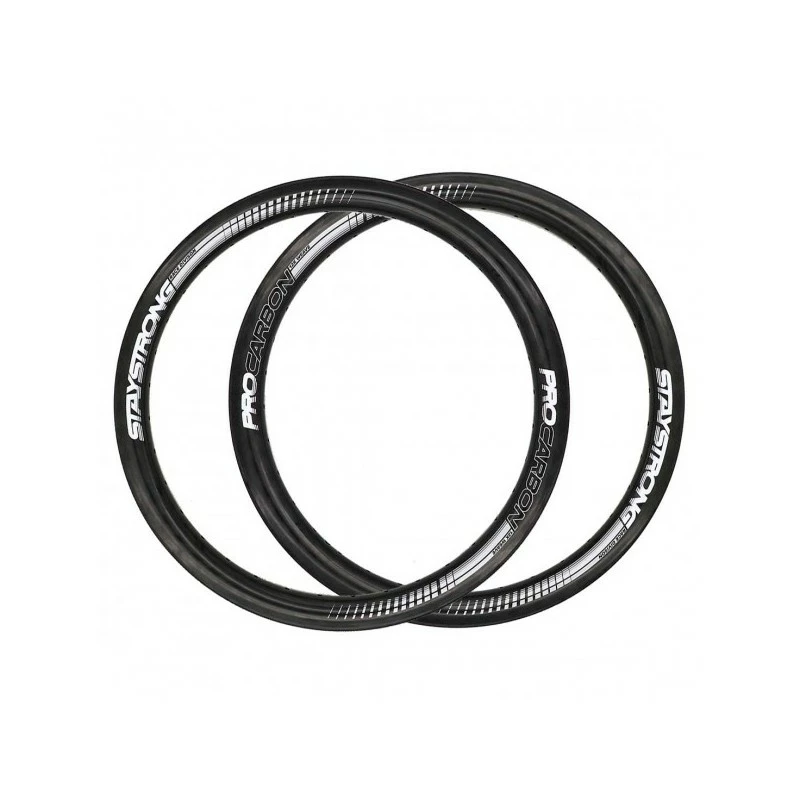 PAIRE DE JANTE CARBONE STAY STRONG 12K - 20 X 1.75 1 PAIRE DE JANTE CARBONE STAY STRONG 12K - 20 X 1.75