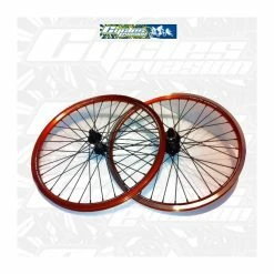 PAIRE DE ROUE SUPER DUPPER ORANGE ANO