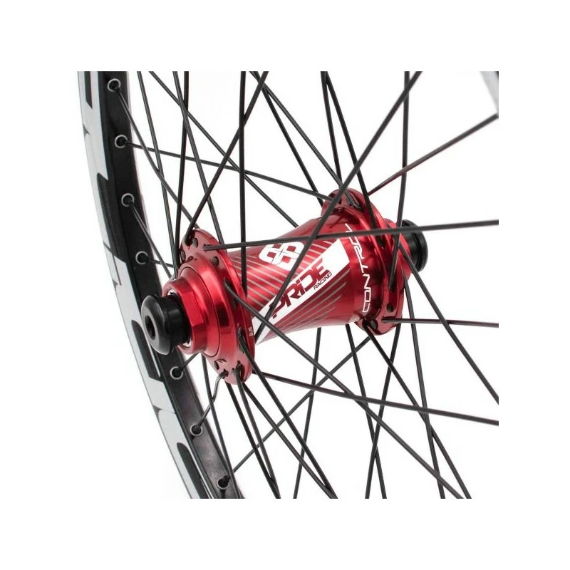 PAIRE DE ROUES PRIDE CONTROL PRO 36H - RED 4 PAIRE DE ROUES PRIDE CONTROL PRO 36H - RED – Image 4