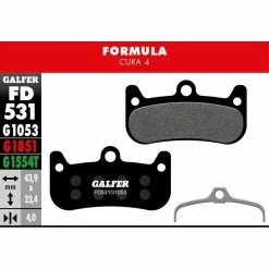 PLAQ DE FREIN FORMULA CURA 4 NOIR STD