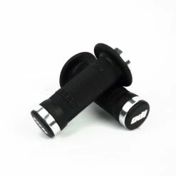 POIGNEES ODI BMX RUFFIAN FLANGE LOCK ON 100 MM SILVER