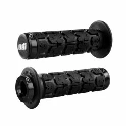 POIGNEES ODI BMX RUFFIAN FLANGE LOCK ON 130 MM BLACKGRIP BLACK