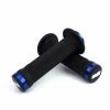 POIGNEES ODI BMX RUFFIAN FLANGE LOCK ON 130 MM BLACKGRIP BLACK/BLUE
